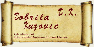 Dobrila Kuzović vizit kartica